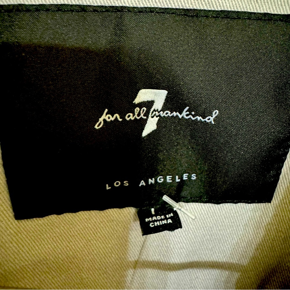 7 for all mankind 100% cotton moto jacket L - Picture 4 of 7
